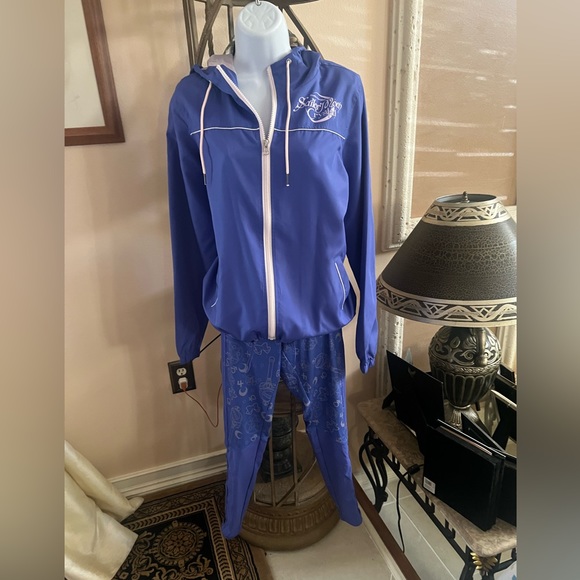 Sailor Moon Crystal Two Tone Purple & Silver Zip-Up Windbreaker M - Picture 4 of 16